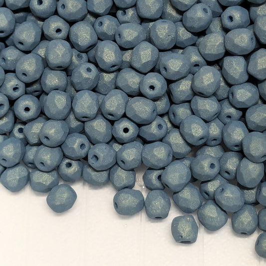 10x Facetadas 4mm TWILIGHT TEAL OCEAN