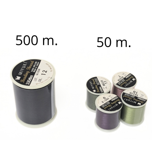 Hilo Miyuki B Ø = 0,18mm - 500 Metros Color Black nº12