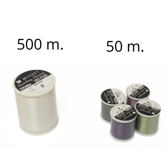 Hilo Miyuki B Ø = 0,18mm - 500 Metros Color Eggshell nº2