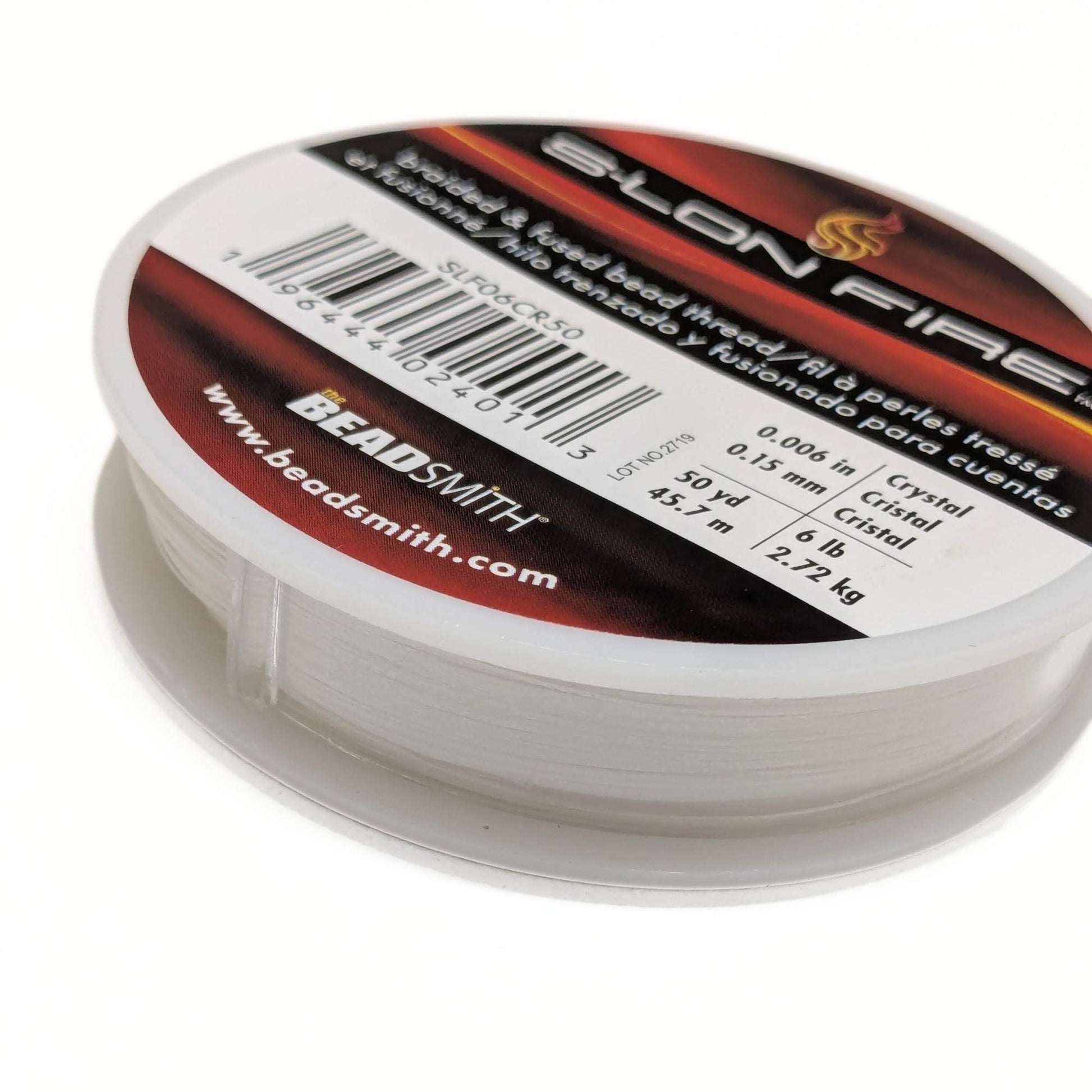 hilo para abalorios hilo superlon fire 46m crystal