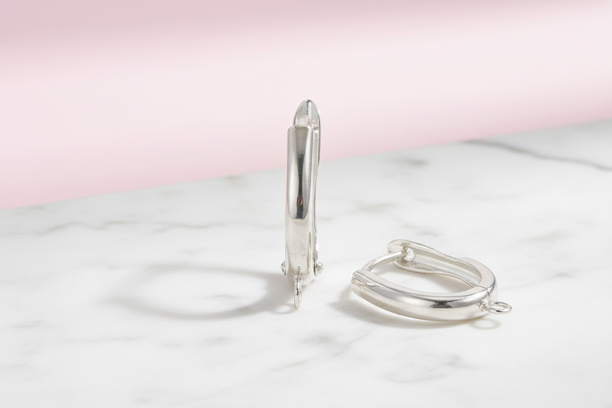 Imagen promocional Arete de Aro con Pestillo Plata 925 - 20,5mm