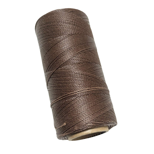 Bobina Cordón brasileño encerado 0,5mm de 2 cabos Light Brown