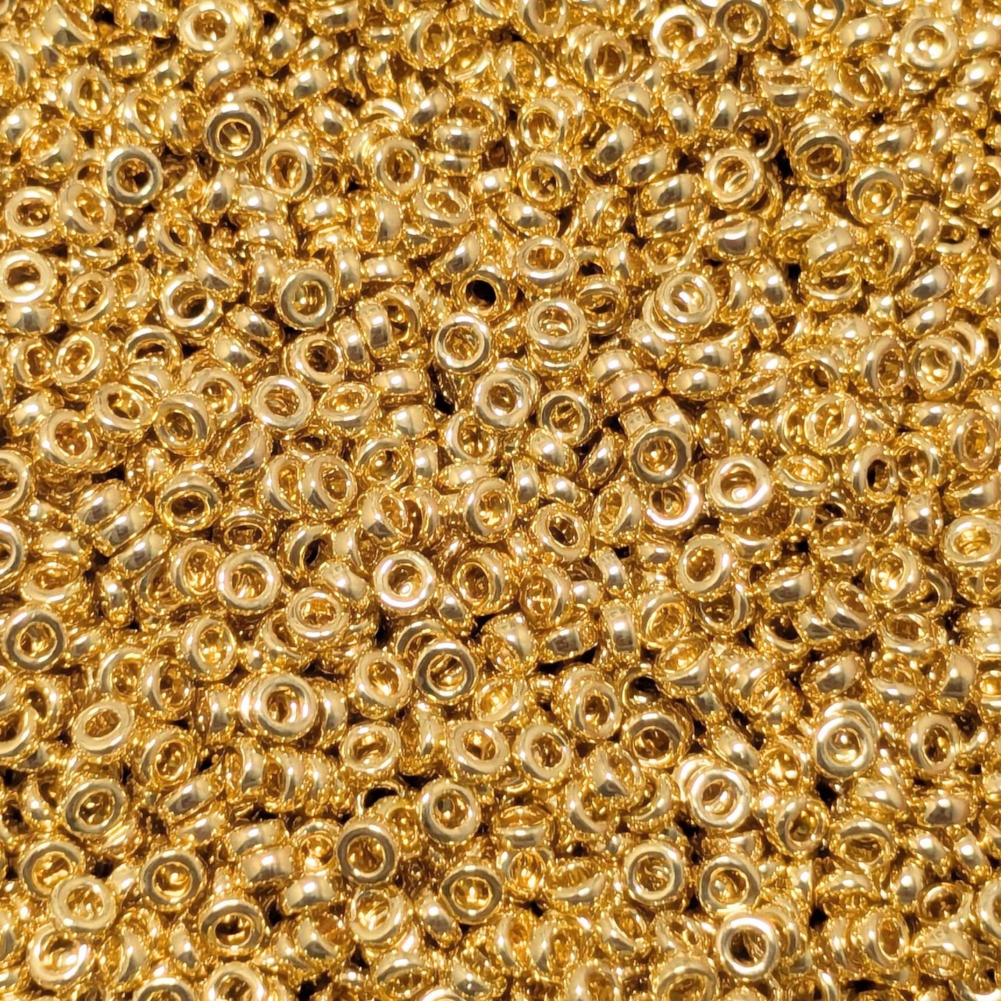 Abalorios miyuki distanciadores Gold 24kt