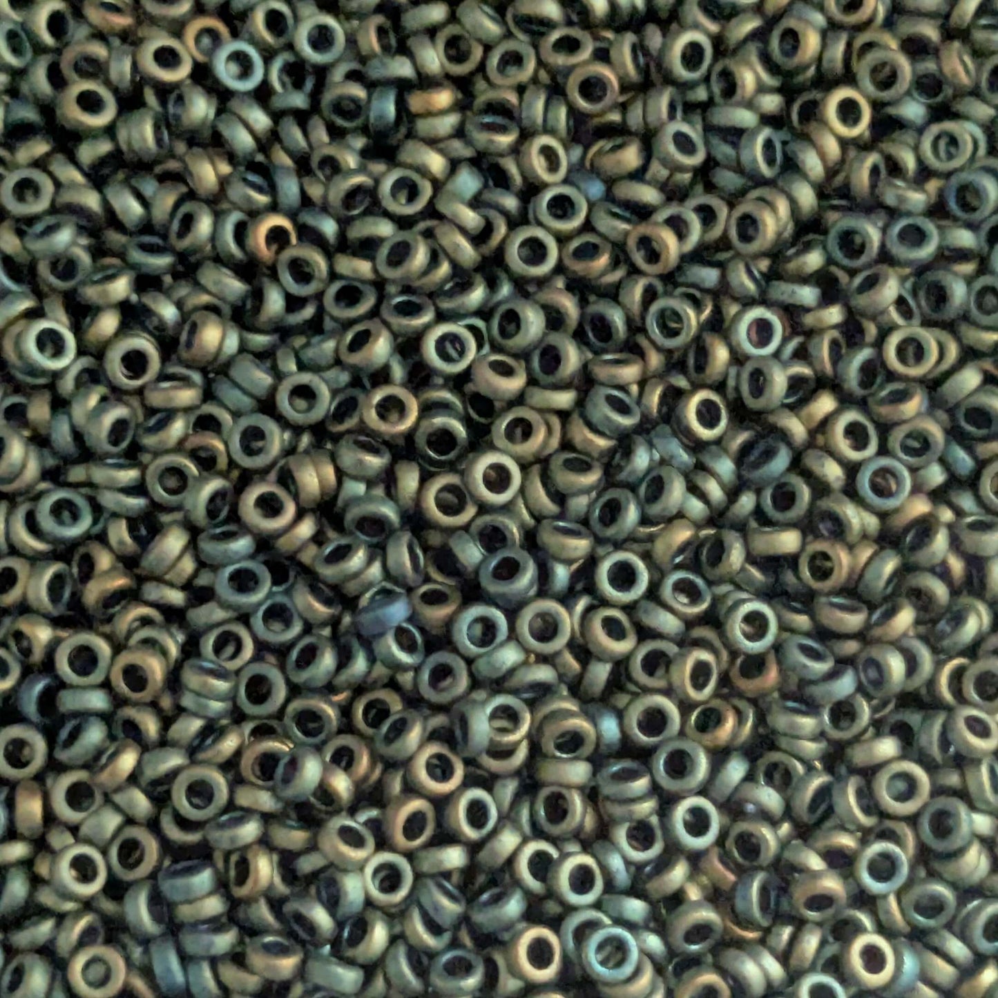 miyuki spacers 2,2mm patina iris