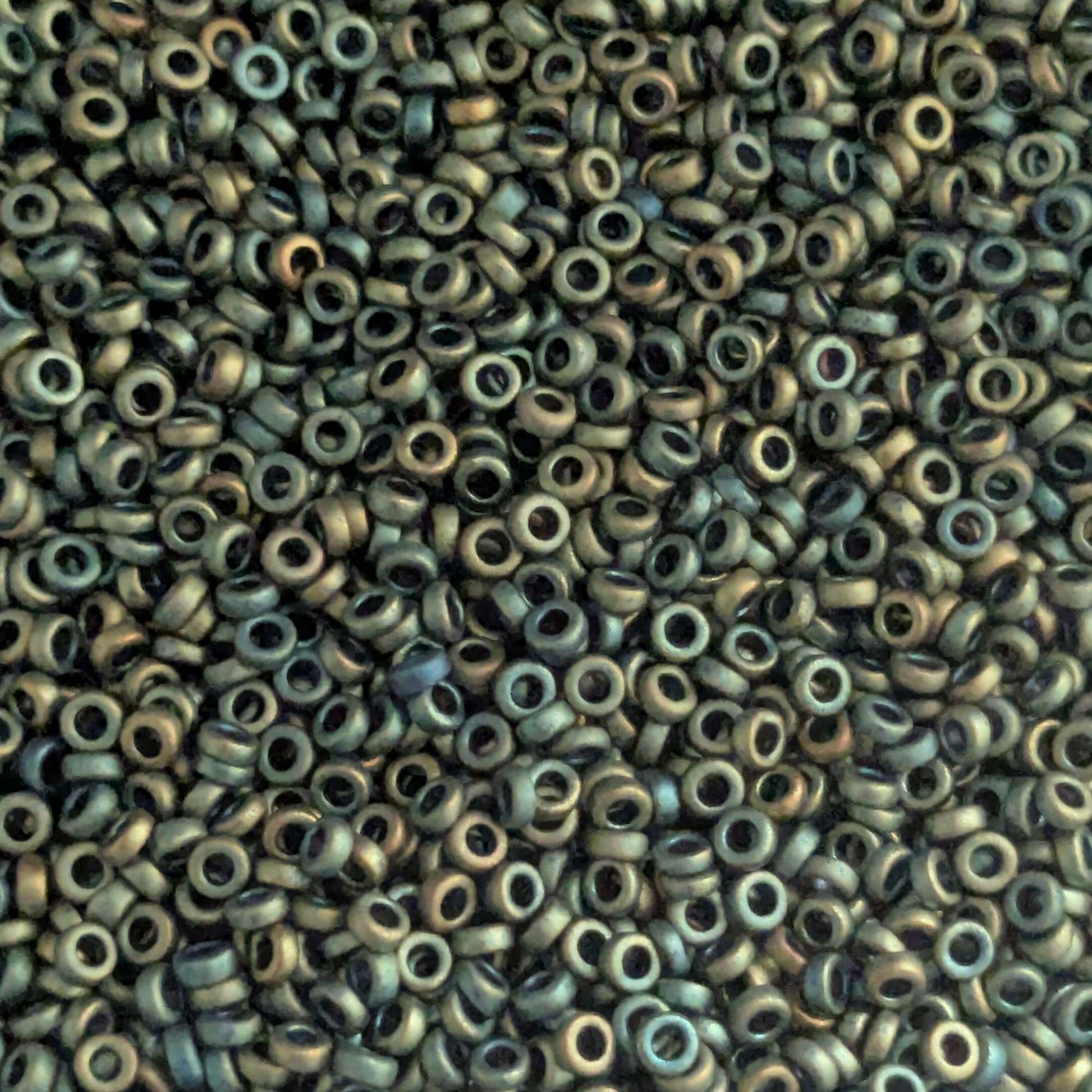 miyuki spacers 2,2mm patina iris