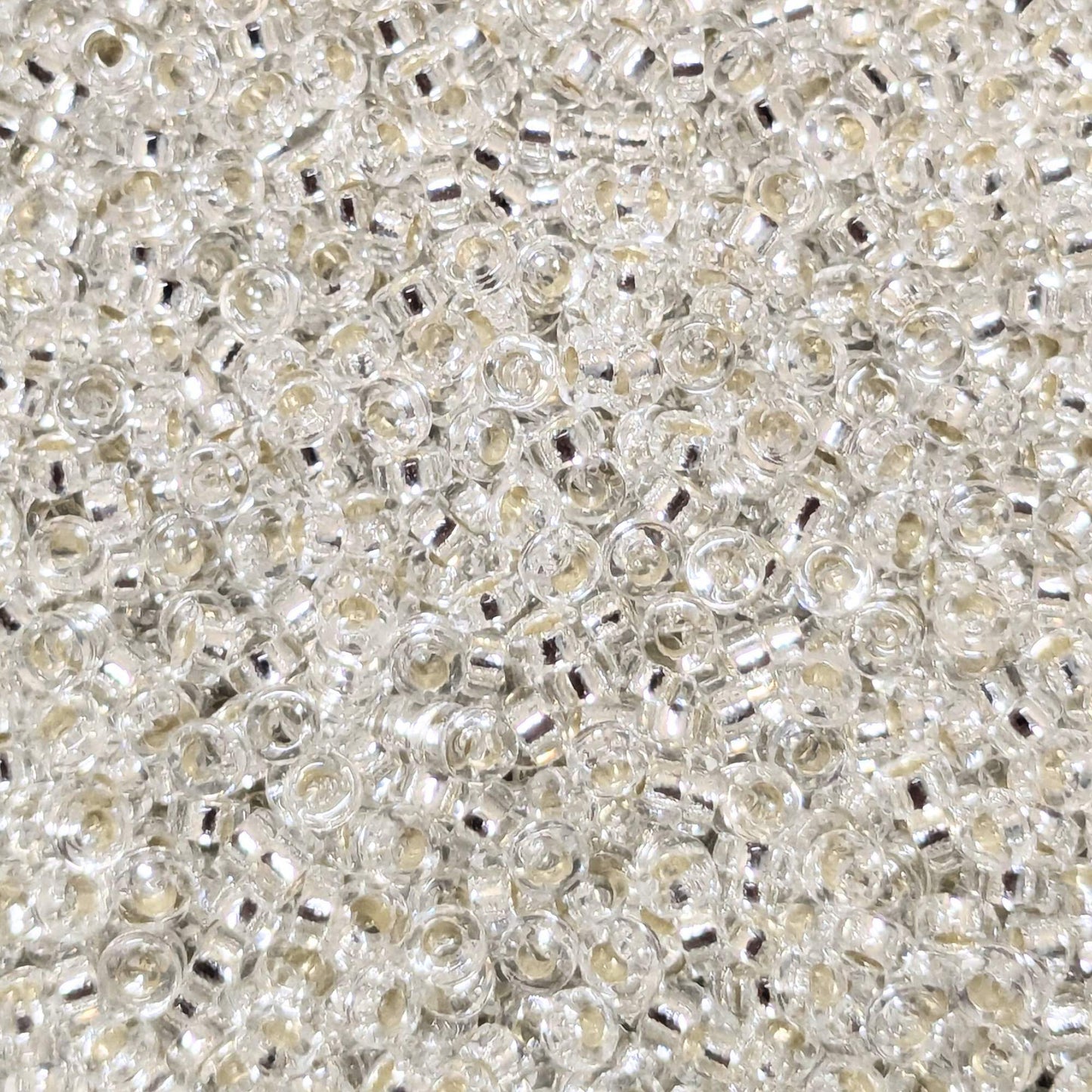 Abalorios miyuki distanciadores silver lined