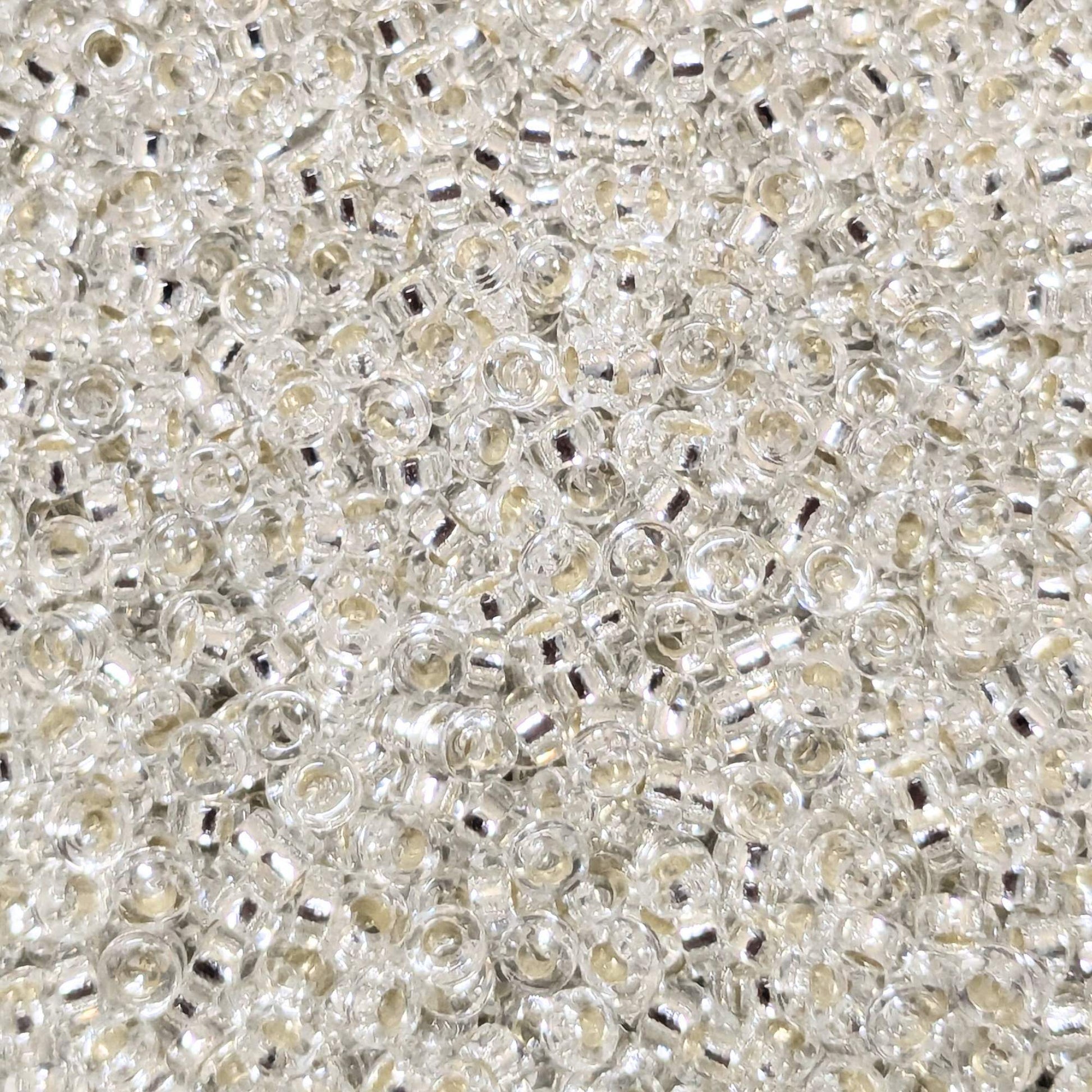 Abalorios miyuki distanciadores silver lined