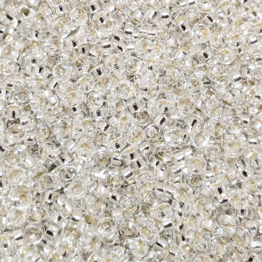 Abalorios miyuki distanciadores silver lined