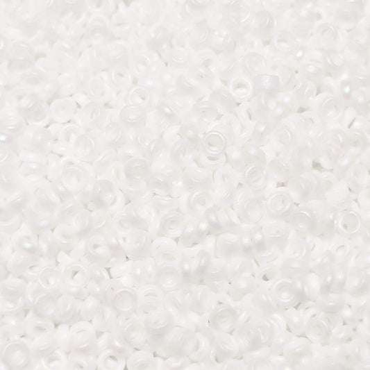 Abalorios MIyuki distanciadores matte white AB