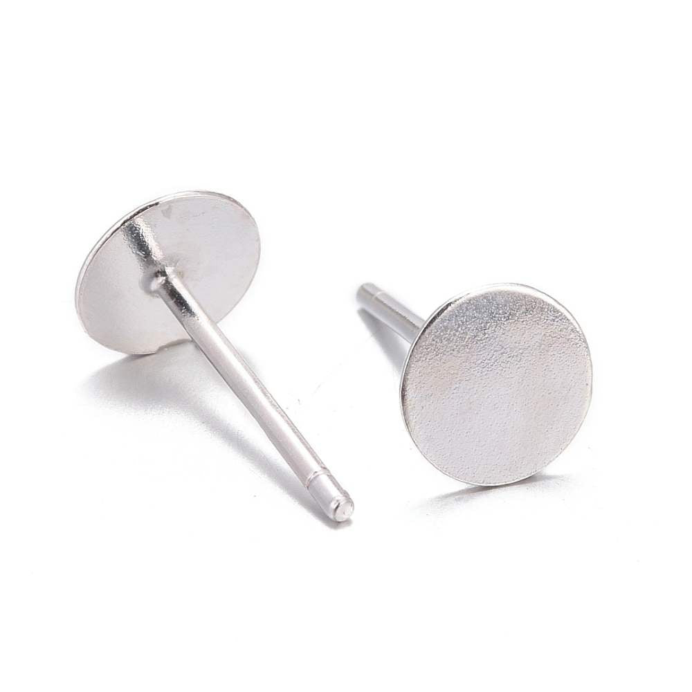 pendientes a enchufe en plata de ley 925