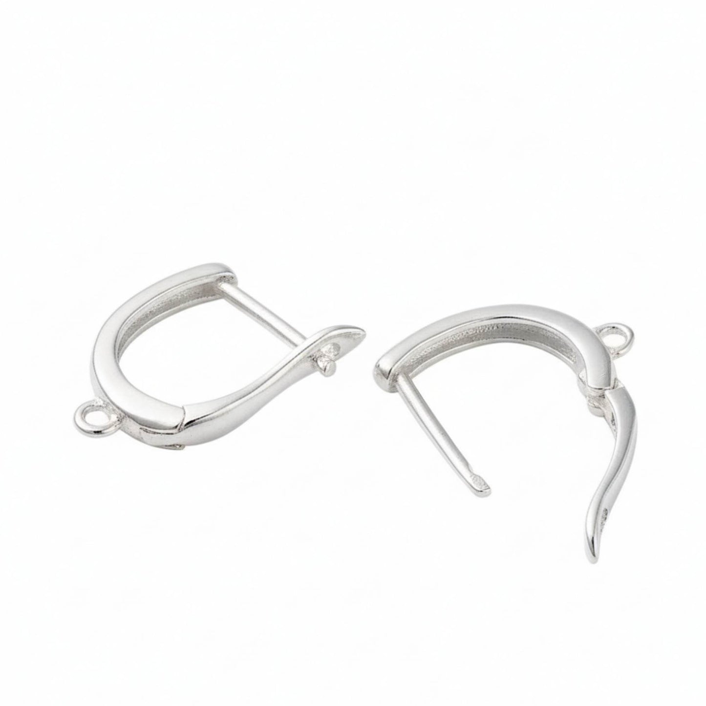 Pendientes en plata esterlina 925 de aro para joyería artesanal