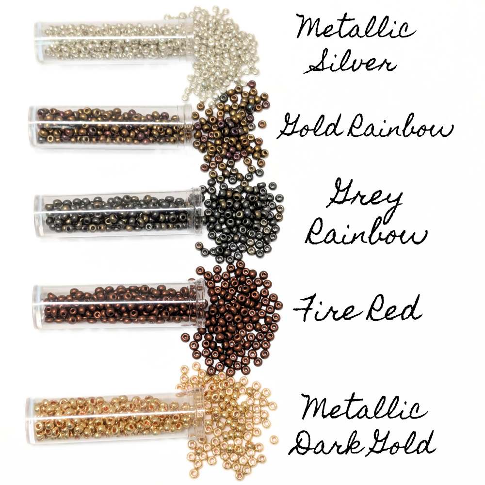 Set de 5 colores de rocallas Preciosa® en Tubos