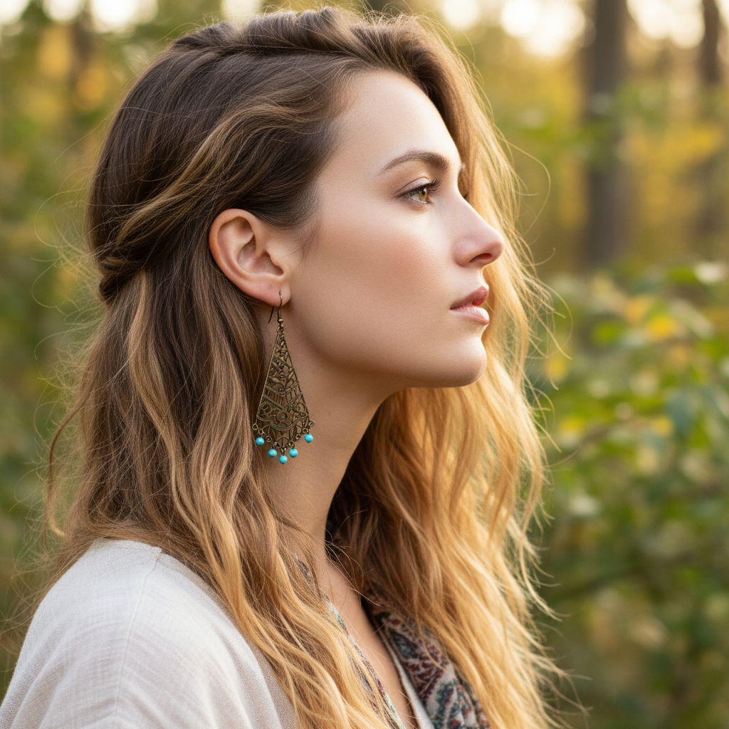 Pendientes pequeños - estilo boho