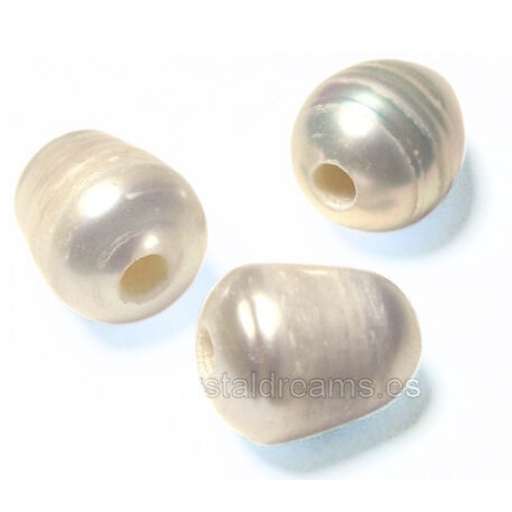 perlas de agua dulce con agujero 2mm