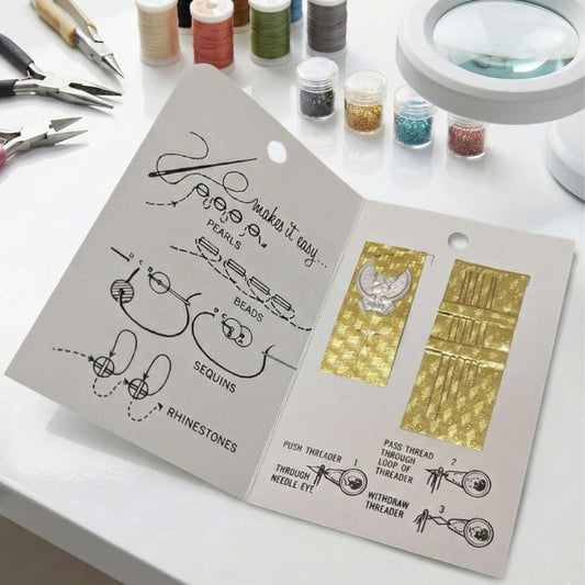 Set de agujas de la marca Miyuki con enhebrador