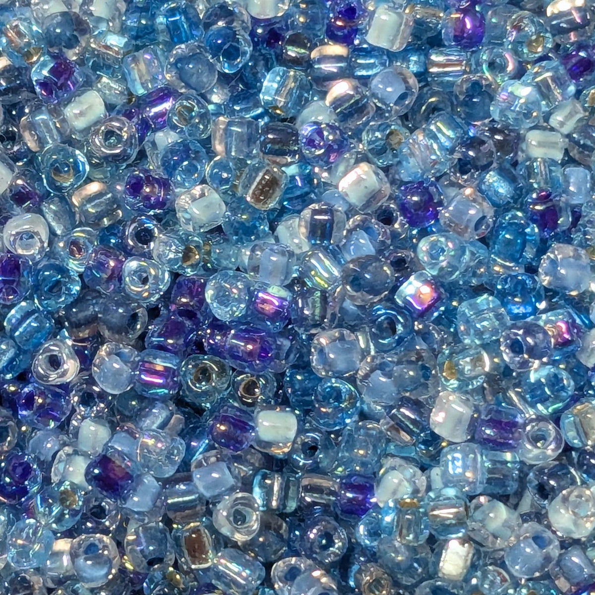 Triángulos Miyuki 10/0 Blue Tones Mix, 1 g