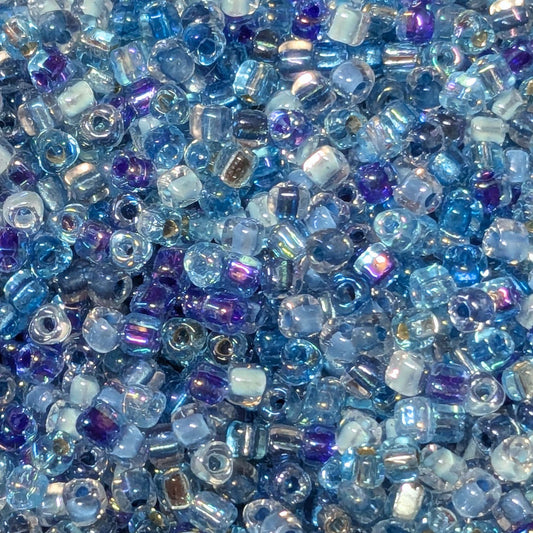 Triángulos Miyuki 10/0 Blue Tones Mix, 1 g